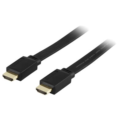 DELTACO DELTACO HDMI-kabel, v1.4+Ethernet, 19-pin ha-ha, 1080p, 1m