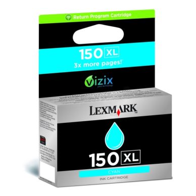 LEXMARK Bläckpatron cyan Nr 150XL, High Yield, Return