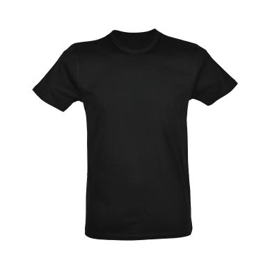 Image of inkClub T-shirt for men, round neck, black S, 3-pack