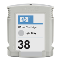 Image of HP HP 38 Light Gray Pigment Original Ink Cartridge 320 pages