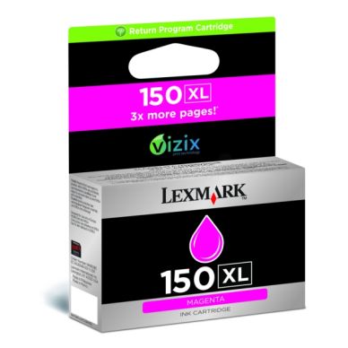 LEXMARK Bläckpatron magenta Nr 150XL, High Yield, Return