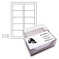 Image of inkClub Business cards, A4 10 sht, 100 business cards, 280g
