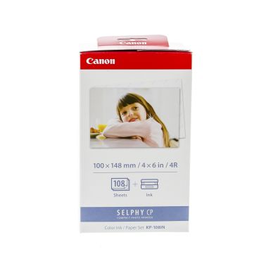 Image of CANON Multi pack KP-108IN, ink + photo paper 108 pcs 6x4&quot;