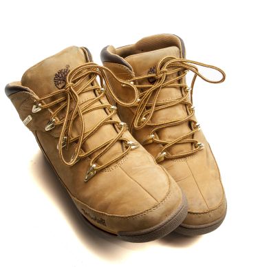 Image of Springyard Shoelaces, cotton, robust, round, yellow brown, 150 cm