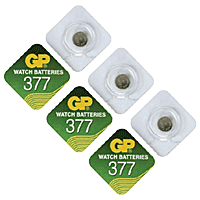 GP BATTERIES Knappcellsbatteri GP 377 SC1 / SR626SW (3-pack)