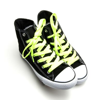 Image of Springyard Shoelaces, neon yellow, 130 cm
