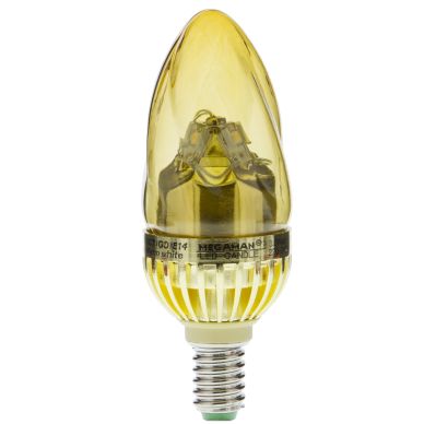 Image of MEGAMAN LED Candle Twist Gold, 3.5 Watt