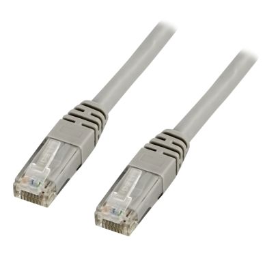 Image of DELTACO DELTACO U/UTP Cat6 patch cable 2m, grey