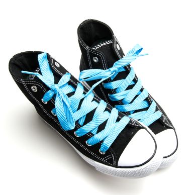 Image of Springyard Shoelaces, baby blue, 130 cm