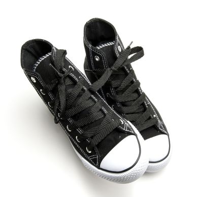Image of Springyard Shoelaces, black, 130 cm
