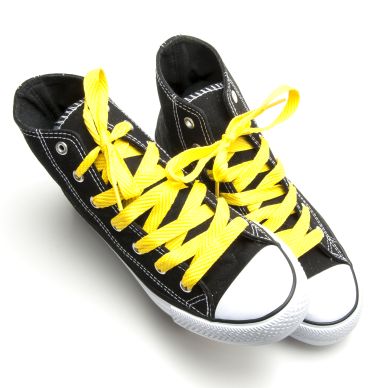 Image of Springyard Shoelaces, yellow, 130 cm