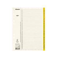 Image of Card index Servo A4 1-31 yellow, 10