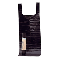 Image of Plastic sack LD tie 50my 125 L black 8 roll