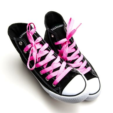 Image of Springyard Shoelaces, bright pink, 130 cm