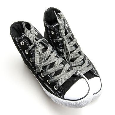 Image of Springyard Shoelaces, dark grey, 130 cm