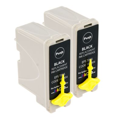 inkClub Bläckpatron svart, 2-pack, 6,2ml