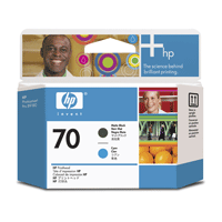 Image of HP Print Head Matte black cyan No 70