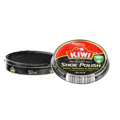Image of Kiwi Shoe polish, soft paste, black
