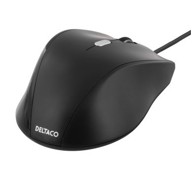 DELTACO Deltaco optisk mus, 3 knappar med scroll, USB