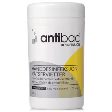Antibac Antibac Handdesinfektion Våtservetter 70-pack