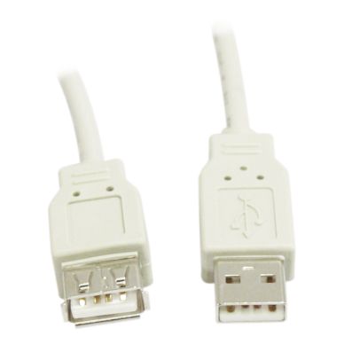Image of DELTACO DELTACO USB 2.0 cable Type A (M) - Type A (F) 2m