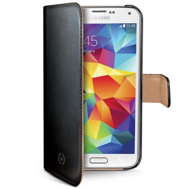 Image of Celly Celly Wallet Case S5 Mini Black/Beige