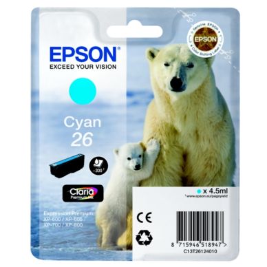 EPSON Bläckpatron cyan, 300 sidor