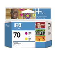Image of HP Print Head magenta yellow No 70