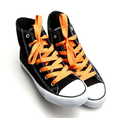 Image of Springyard Shoelaces, orange, 130 cm