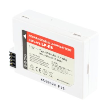 Image of inkClub Camera battery, 850mAh, 7.2V, Li-ion