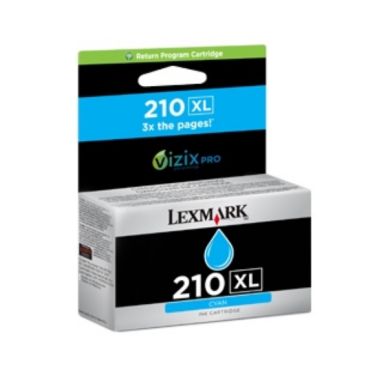 LEXMARK Bläckpatron cyan, 1.600 sidor, hög kapacitet, Return
