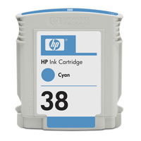 Image of HP HP 38 Cyan Pigment Original Ink Cartridge 4700 pages