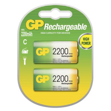 Image of GP BATTERIES GP 220CH-UC2 / R14 / C