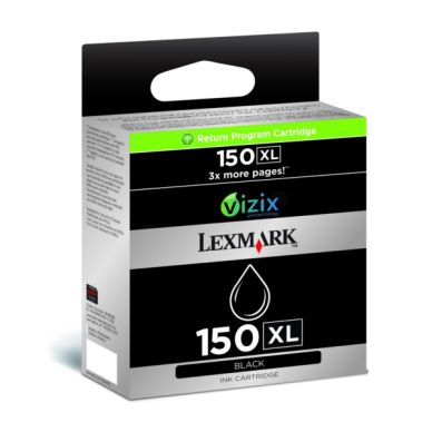 LEXMARK Bläckpatron svart Nr 150XL, High Yield, Return