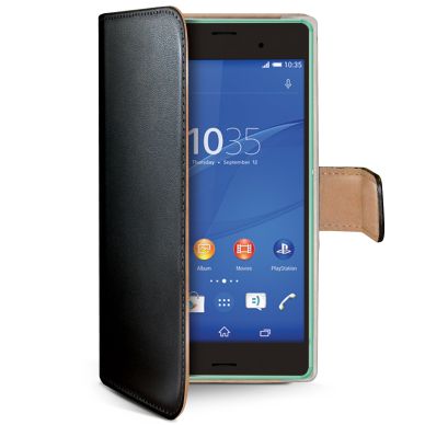 Image of Celly Celly Wallet Case Z3 Compact Black/Beige