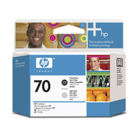 Image of HP Print Head photo black/light grey No 70
