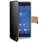 Celly Wallet Case Z3 Compact Black/Beige Celly Wallet Case Z3 Compact Black/Beige