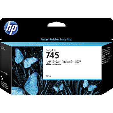 HP Bläckpatron svart foto (745), 130 ml