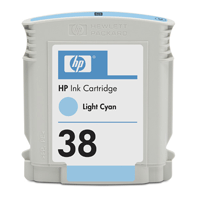 Image of HP HP 38 Light Cyan Pigment Original Ink Cartridge 1270 pages