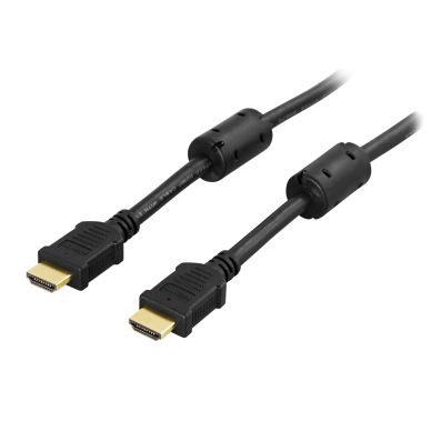 Image of DELTACO DELTACO HDMI cable, v1.4+Ethernet, 19-pin M-M, 1080p, 0.5m