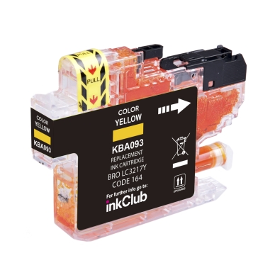Brother Inkclub Inktpatroon Geel 550 Vel Kba093 Replace Lc3217Y brother kopen in de aanbieding
