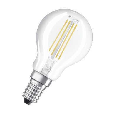 OSRAM 4052899941885 LED-lamp Energielabel A++ (A++ - E) E14 Kogel 4 W = 40 W Warmwit (Ø x l) 45 mm x 78 mm Filament / Retro-LED 1 stuk(s)