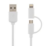 DELTACO USB sync/ladekabel 2 m, Lightning/USB micro-B, MFI DELTACO USB sync/ladekabel 2 m, Lightning/USB micro-B, MFI