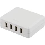 DELTACO USB-laddningsstation, 4 USB-portar, 6,8A DELTACO USB-laddningsstation, 4 USB-portar, 6,8A