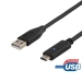 Deltaco USB 2.0 C male till USB A male