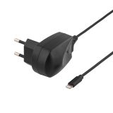 Vægoplader, 230V, Apple Lightning 5V, 2,4A MFi, 1,2m Vægoplader, 230V, Apple Lightning 5V, 2,4A MFi, 1,2m