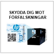 Det finns kopior som utger sig för att vara äkta HP Original patroner/kassetter som kan skada din skrivare.
Köper du HP Original produkter från inkClub är du säker på att få äkta HP Original. HP Original
