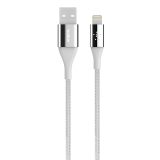 Belkin Lightning Premium Kevlarkabel, 2.4A Sølv Belkin Lightning Premium Kevlarkabel, 2.4A Sølv