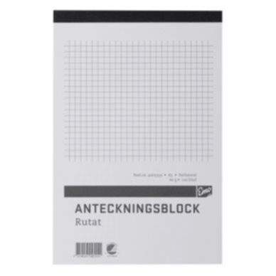 Bild av Anteckningsblock A6 rutat, perforerat, 5 st