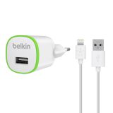 Belkin Väggladdare, USB, 1 A, Lightningkabel Belkin Väggladdare, USB, 1 A, Lightningkabel